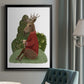 Latte Moose in Sweater - Modern Framed Canvas Print