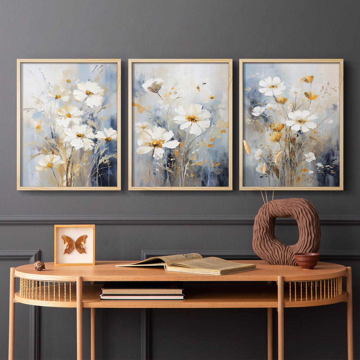 Floral Study Series XCV - Restickable Framed Art Set