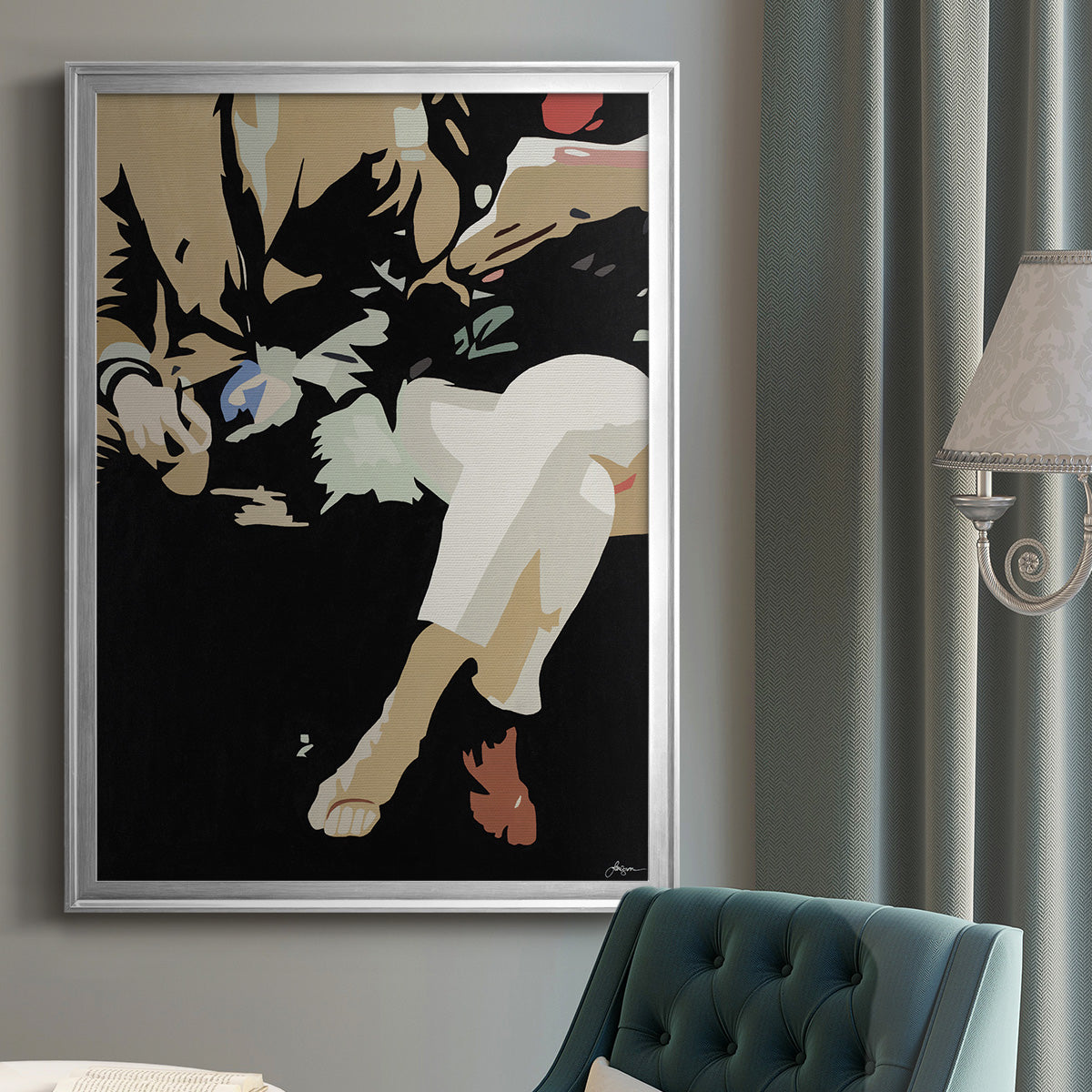 Them #4 -  Framed Canvas Print
