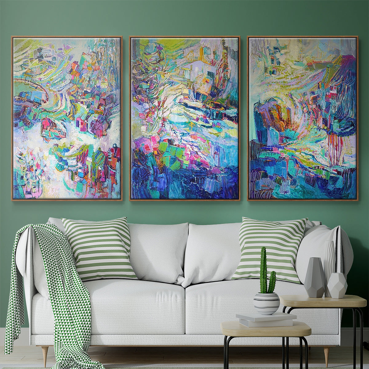 Gathering up the Goddess I - Floater Framed Canvas Set