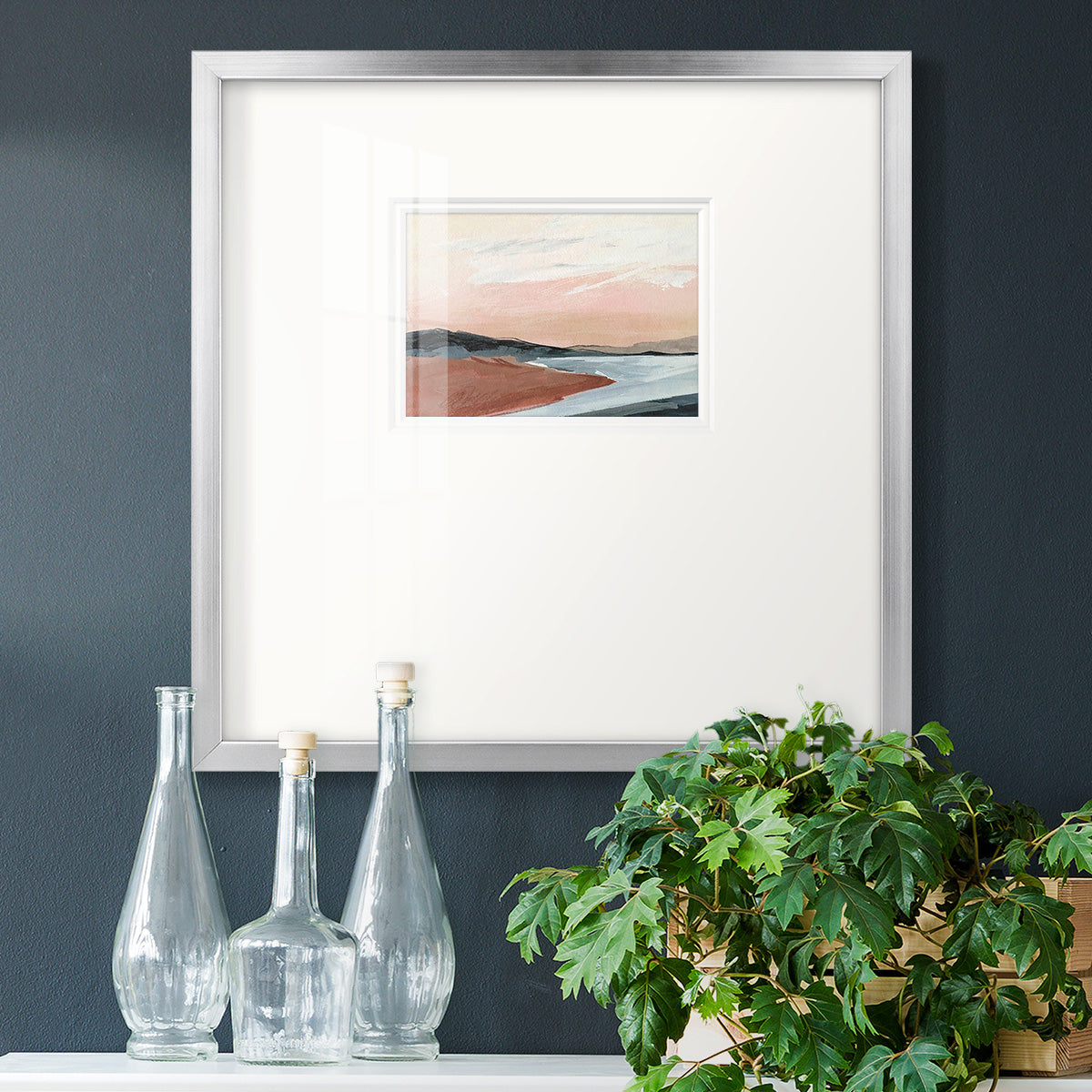 Paynes Coast I Premium Framed Print Double Matboard