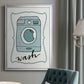 Wash - Modern Framed Canvas Print