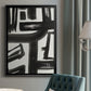 Inkwell Intersect II - Modern Framed Canvas Print