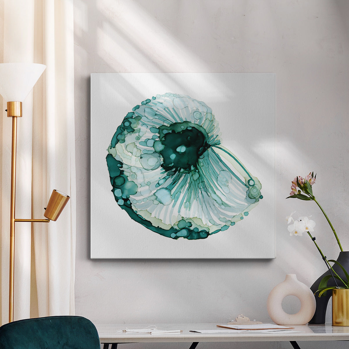 Blue Barnacle I - Canvas Art Print