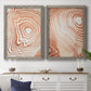 Wood Grain Suminagashi I - Premium Framed Canvas 2 Piece Set - Ready to Hang