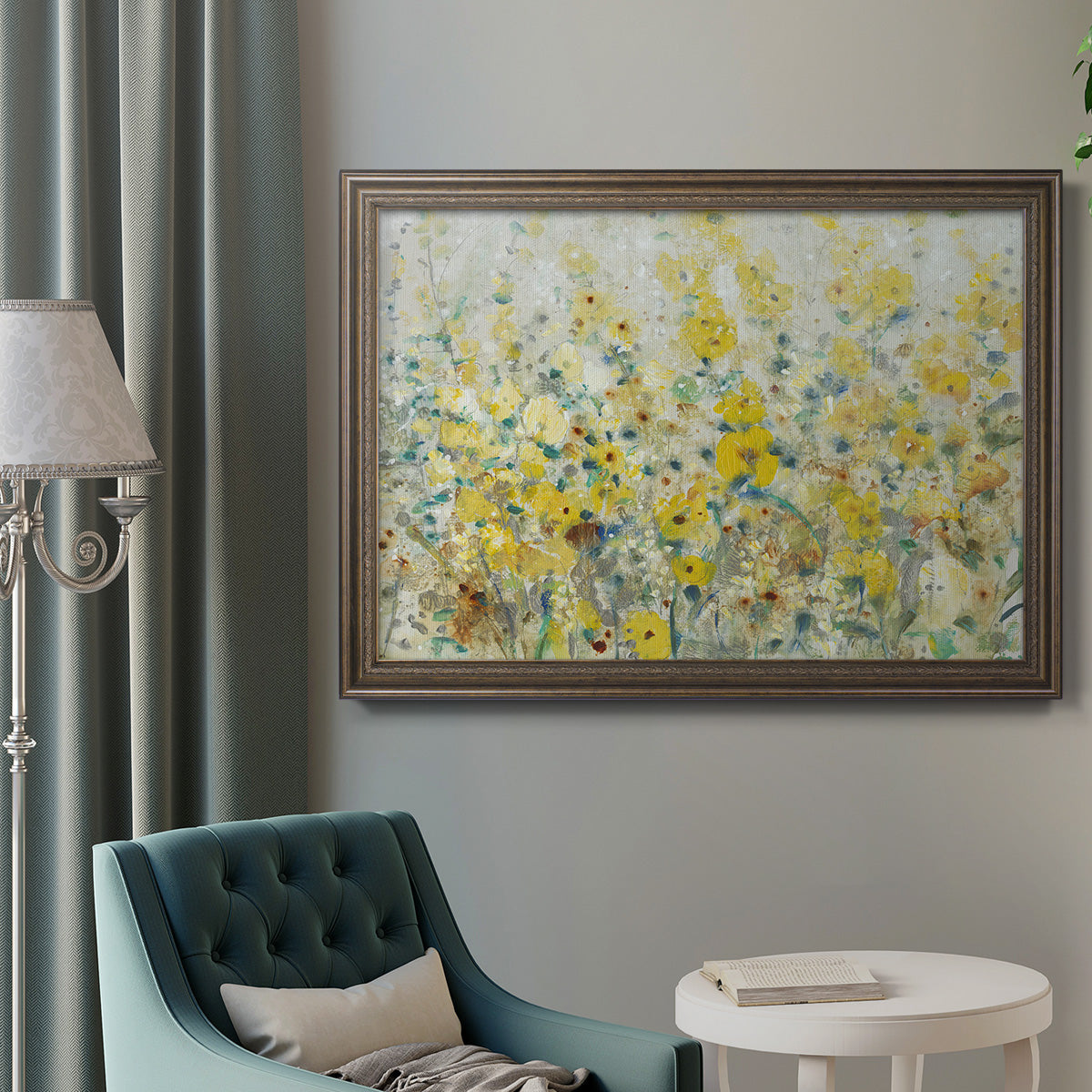 Cheerful Garden II Premium Framed Canvas- Ready to Hang