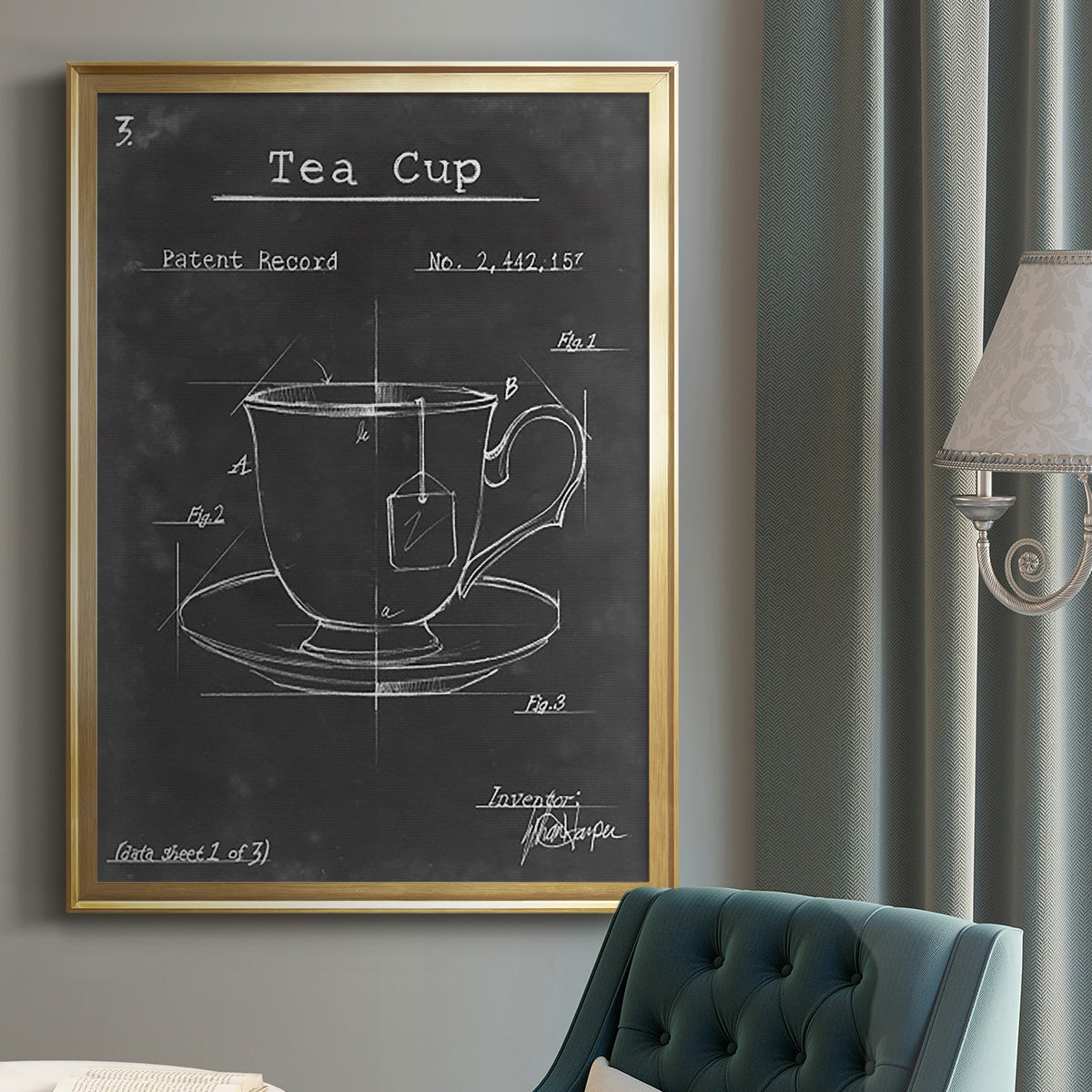 Morning Routine I - Modern Framed Canvas Print