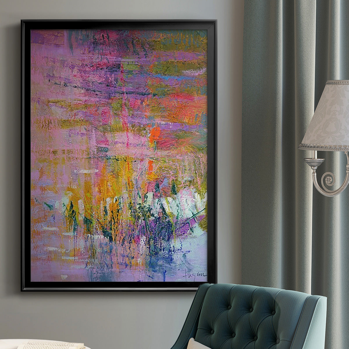 Twilight Resting - Modern Framed Canvas Print