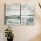 Summer Teal I Premium Gallery Wrapped Canvas - Ready to Hang - Set of 2 - 8 x 12 Each