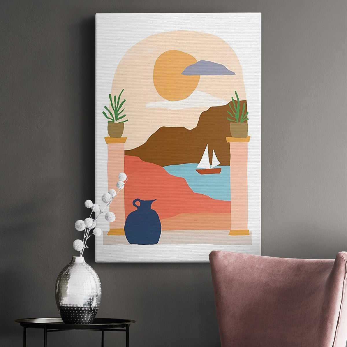 Paper Scene III - Canvas Art Print