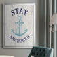 Stay Anchored - Modern Framed Canvas Print