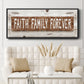 Faith Family Forever - Floater Framed Canvas Print
