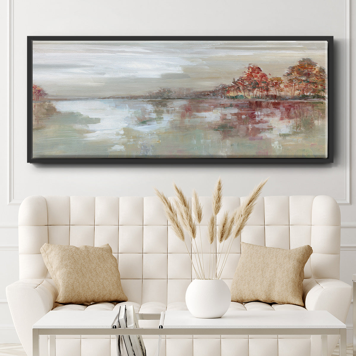 Scenic Sunrise - Floater Framed Canvas Print