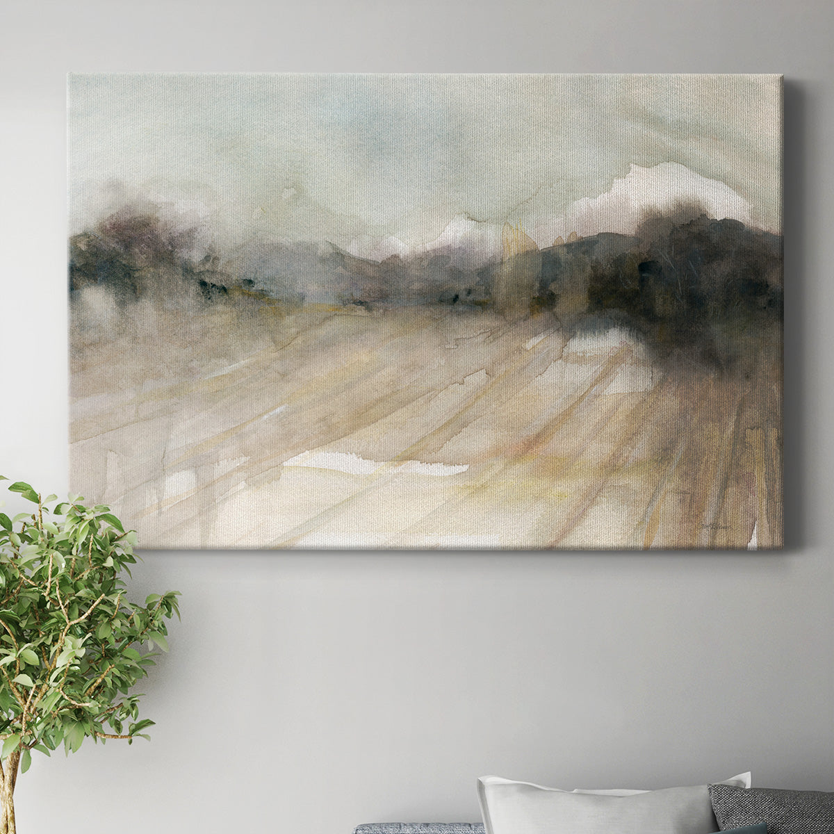 Abstract Field Premium Gallery Wrapped Canvas - Ready to Hang