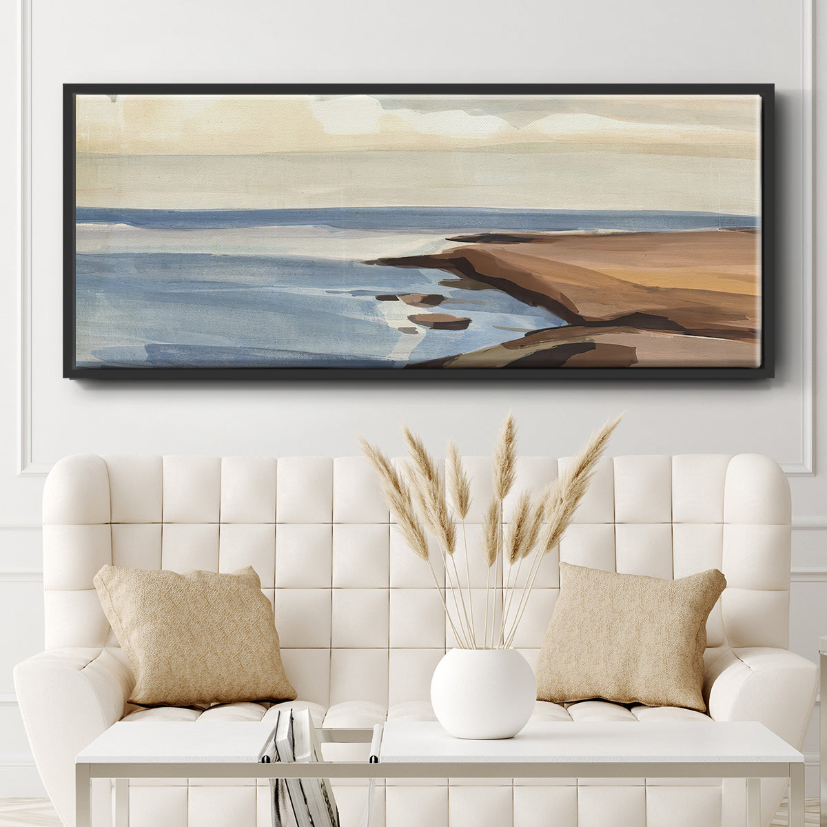 Shore Days II - Floater Framed Canvas Print