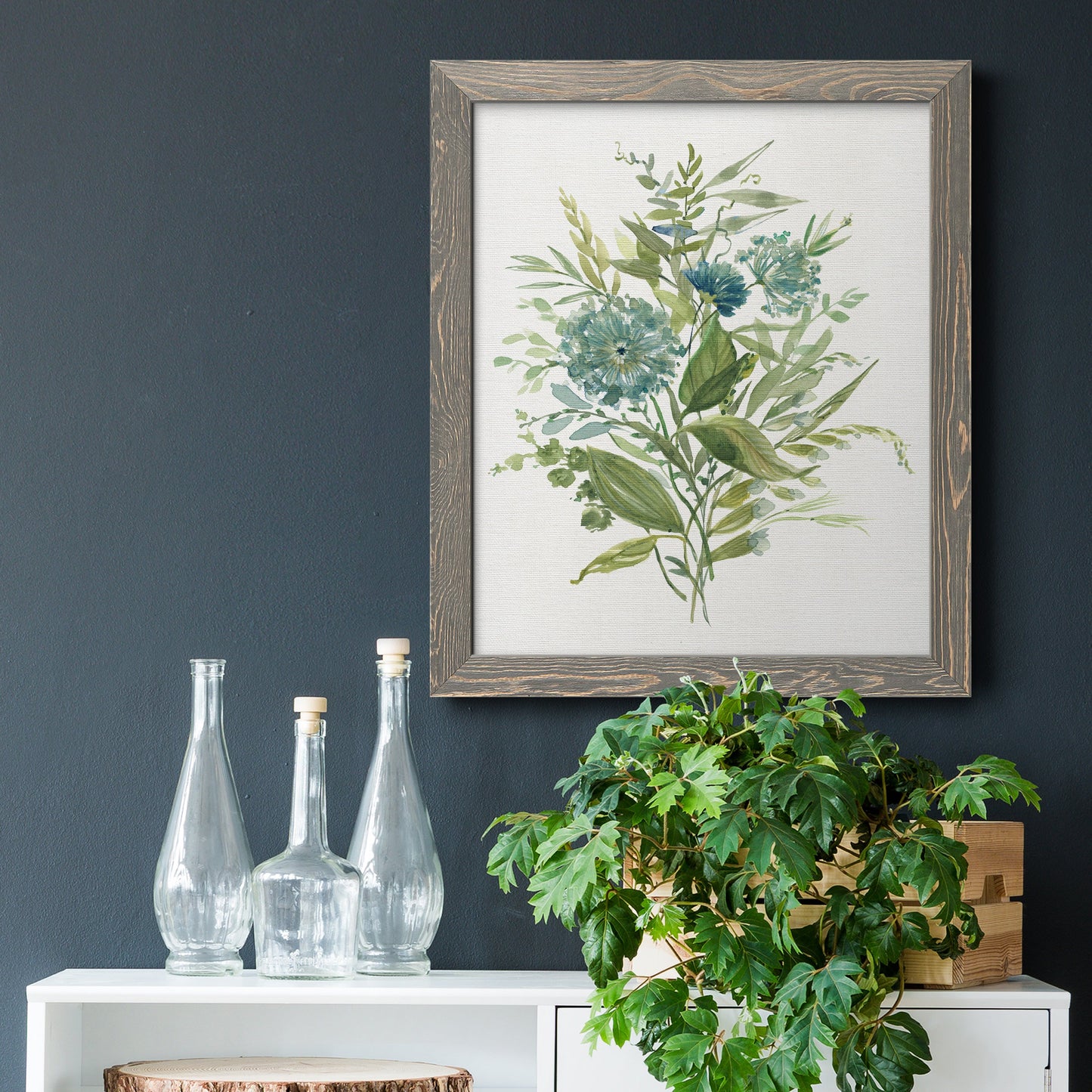 Greenery II - Premium Canvas Framed in Barnwood - Ready to Hang