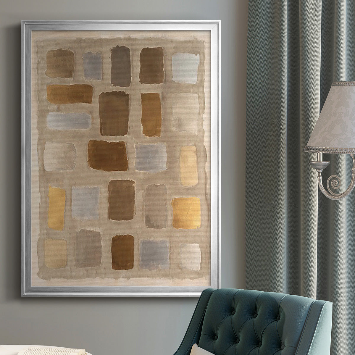 Sand Shaped I - Modern Framed Canvas Print