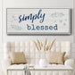 Simply Blessed - Floater Framed Canvas Print