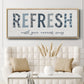 Refresh - Floater Framed Canvas Print