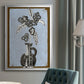 Graphic Flowers in Vase I - Modern Framed Canvas Print
