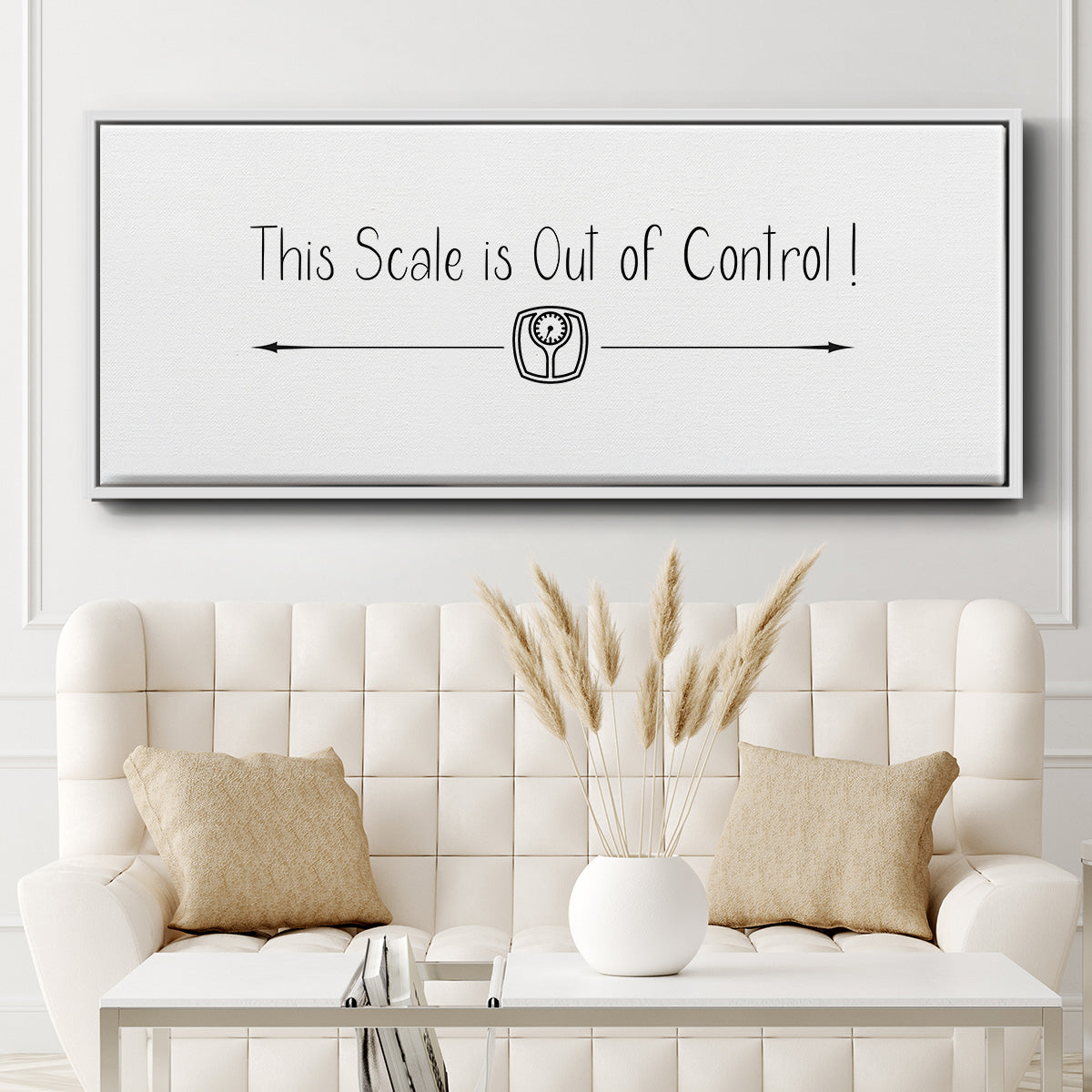 This Scale - Floater Framed Canvas Print