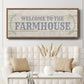 Welcome to the Farmhouse - Floater Framed Canvas Print