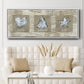 Burlap Music Ornaments - Floater Framed Canvas Print