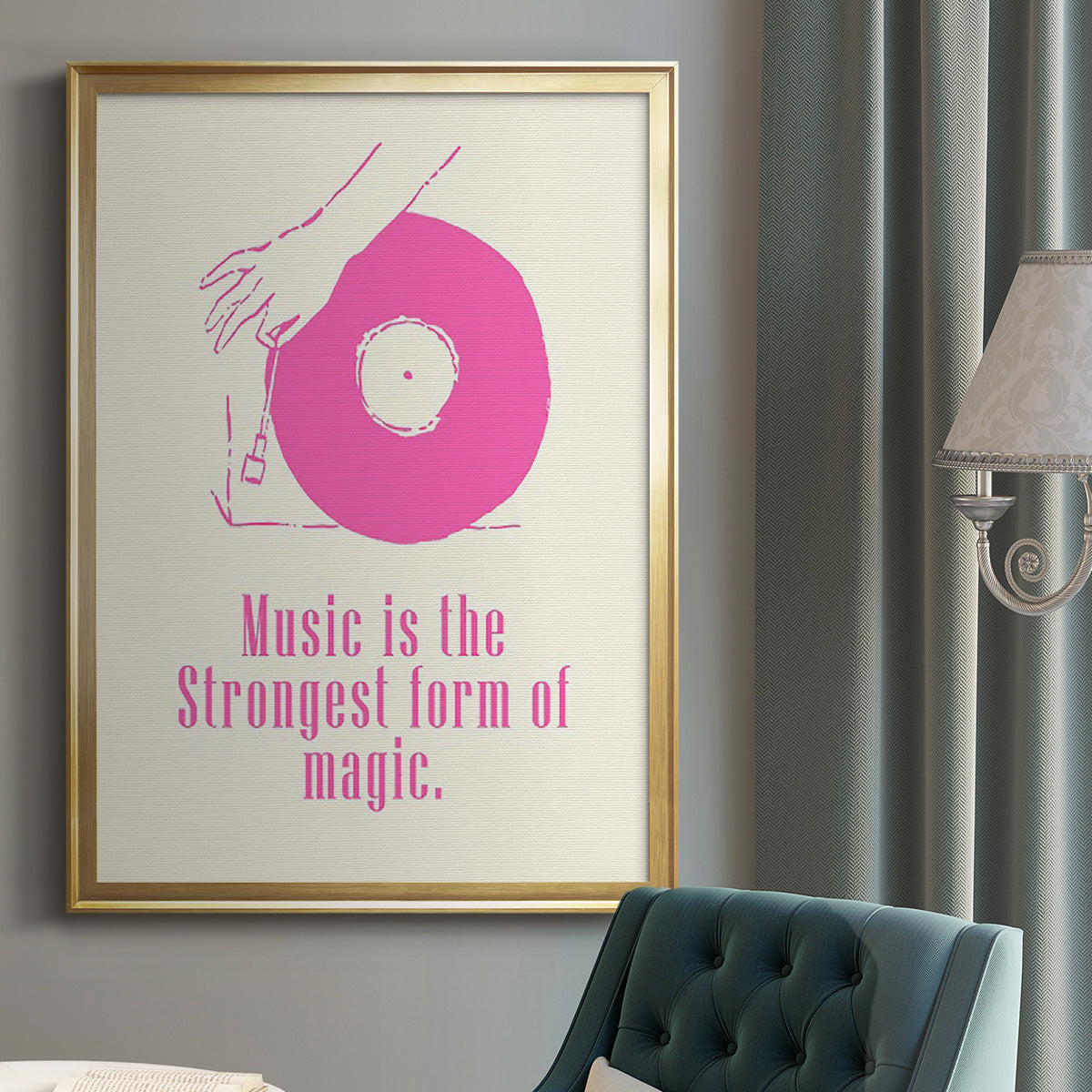Sweet Melody IV - Modern Framed Canvas Print