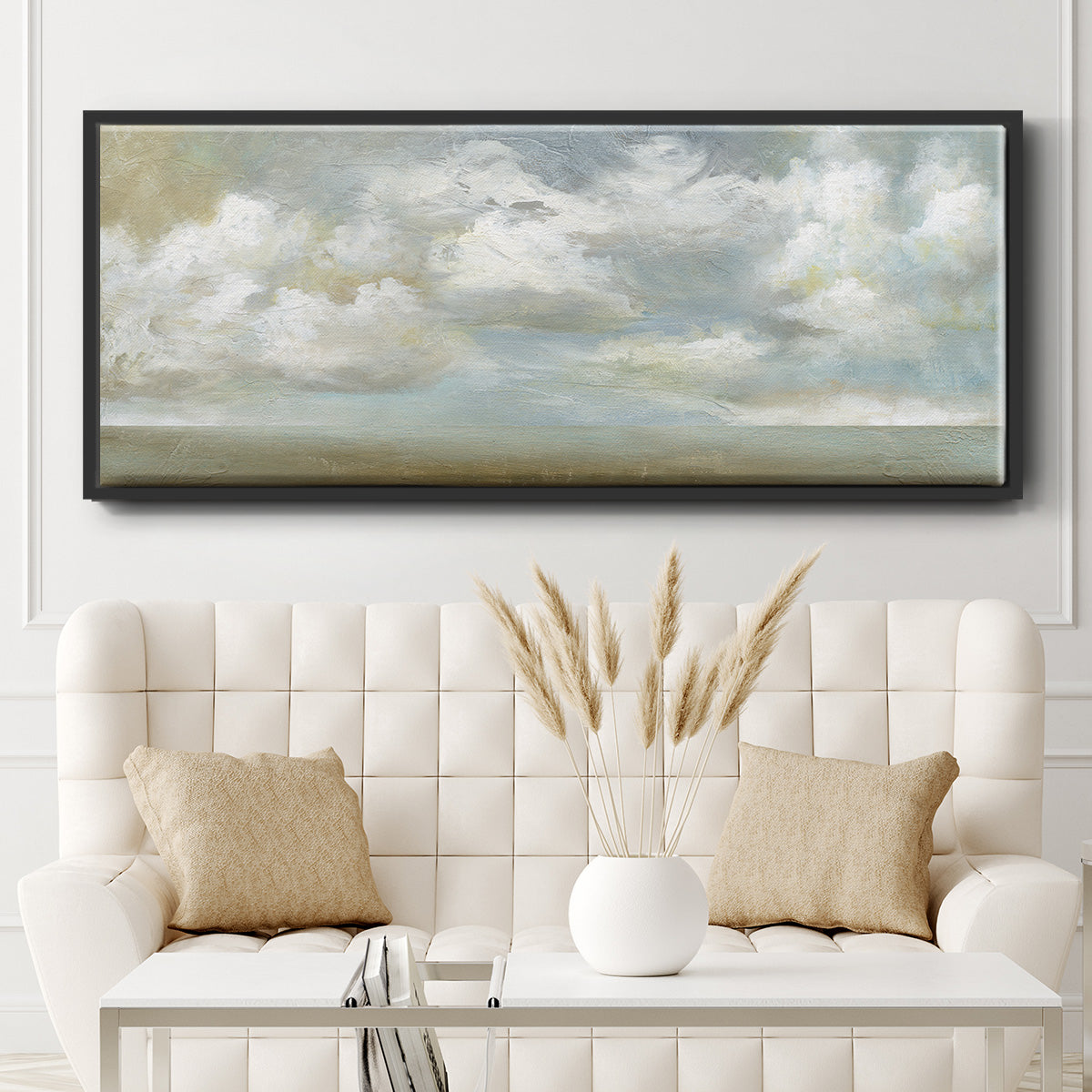 Cloudscape Vista III - Floater Framed Canvas Print