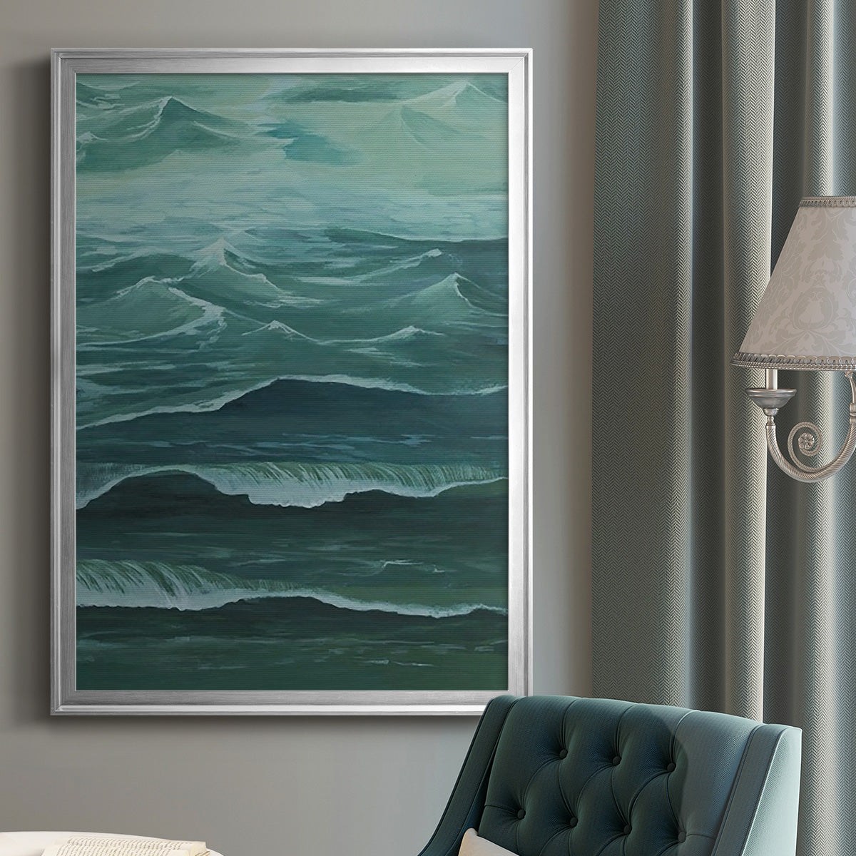 Sandbar Break I - Modern Framed Canvas Print