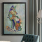 Fantastic Florals Fox, Sitting - Modern Framed Canvas Print