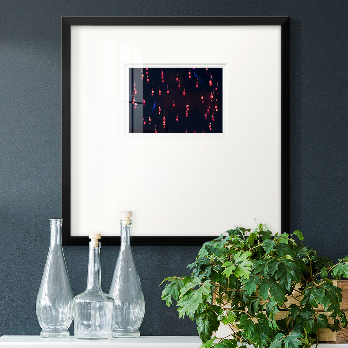 Crimson Constellation Premium Framed Print Double Matboard