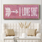 I Love You - Floater Framed Canvas Print