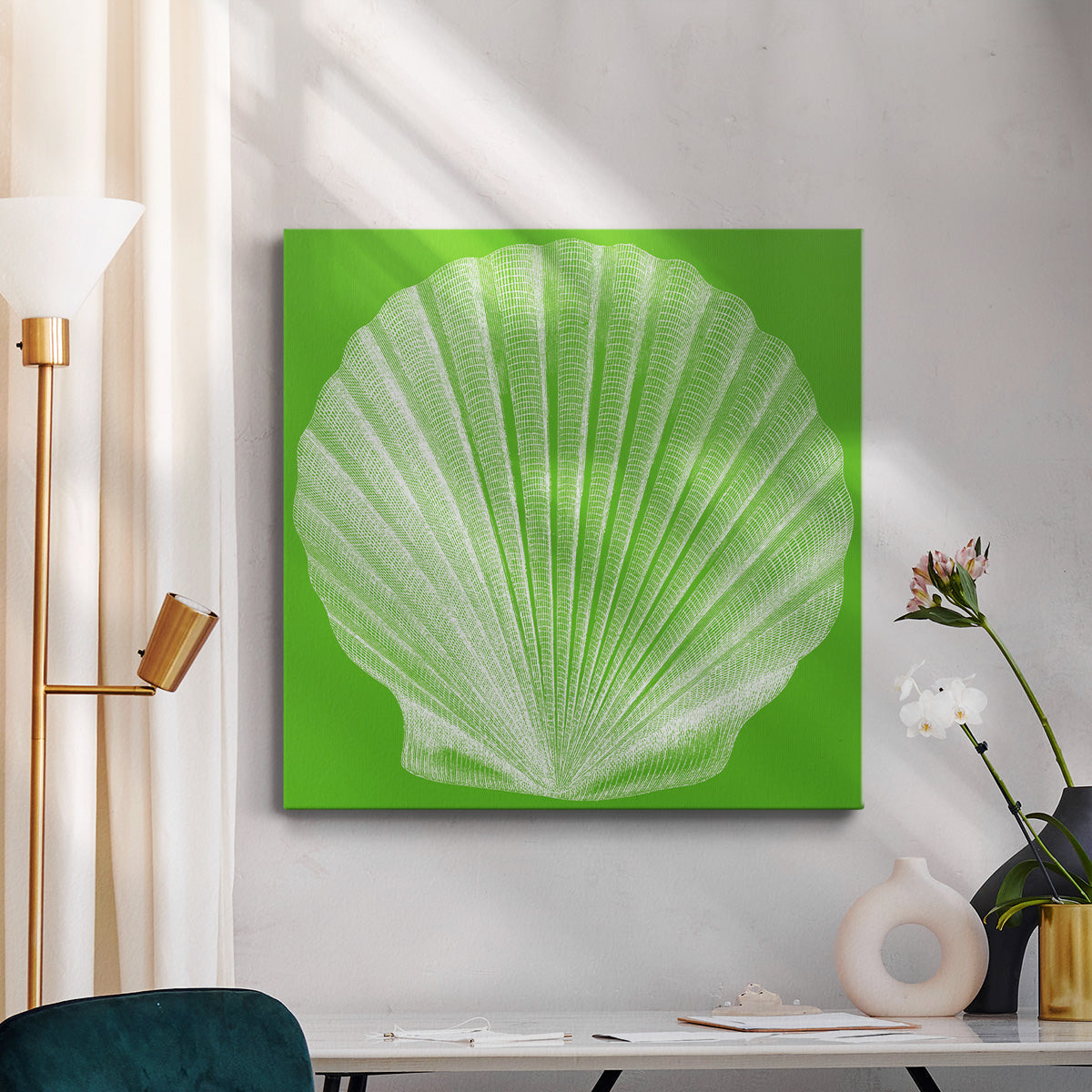 Saturated Shell II - Canvas Art Print