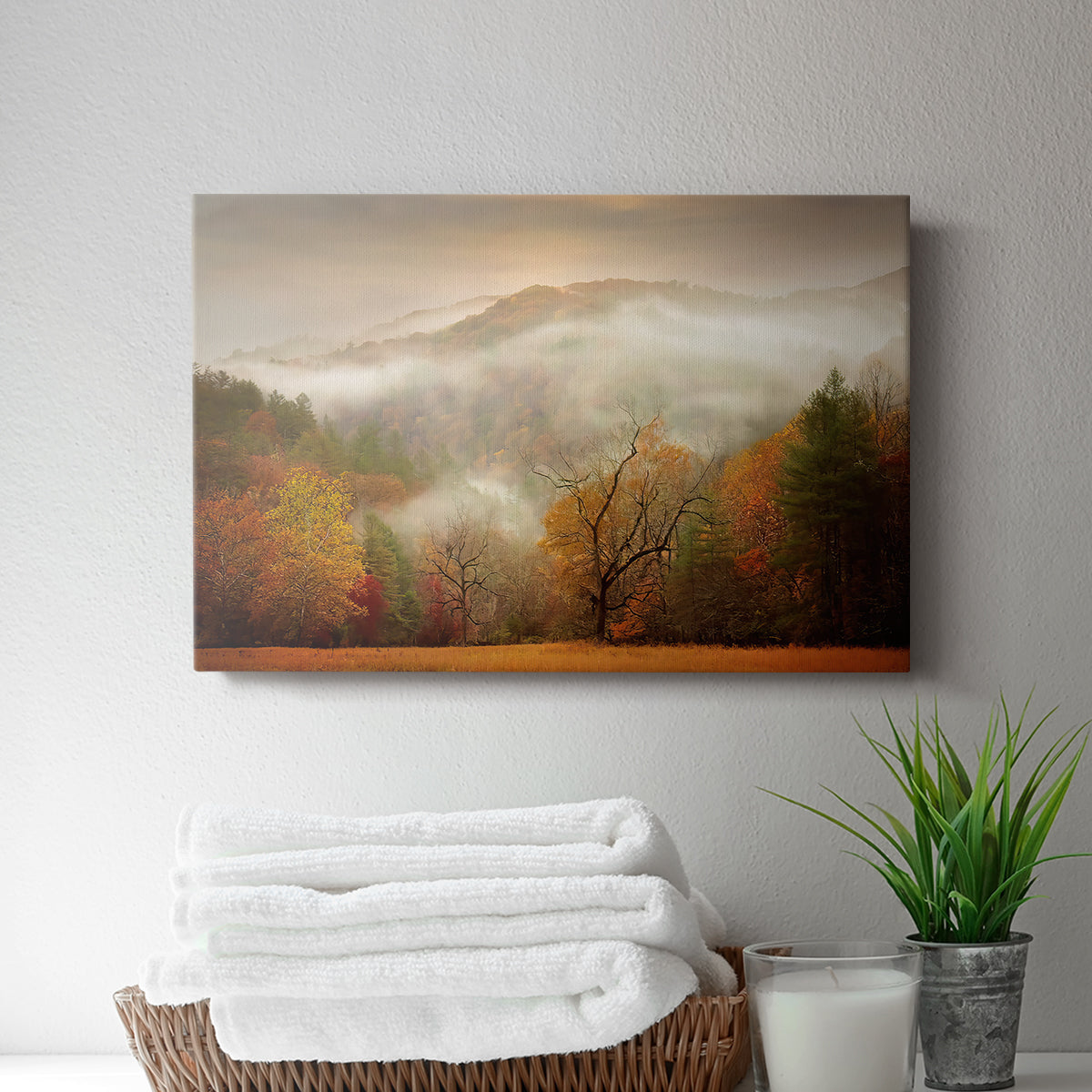Photography Study Autumn Mist - Canvas Art Print