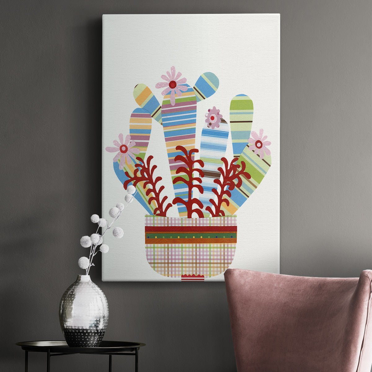 Cheerful Succulent VI - Canvas Art Print