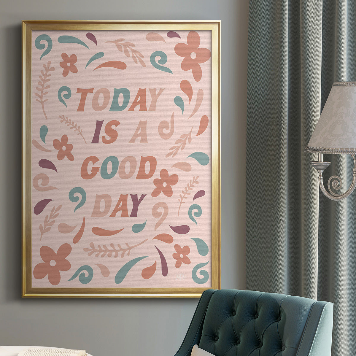 Today is a Good Day - Modern Framed Canvas Print