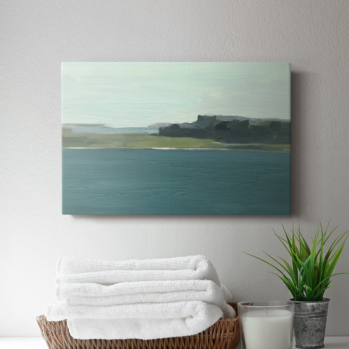 Calming Lake View II - Canvas Art Print