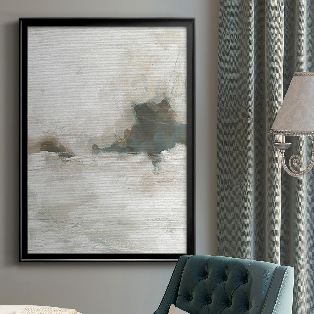 Horizon Break II - Modern Framed Canvas Print