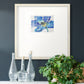 Fleur Bleue II Premium Framed Print Double Matboard