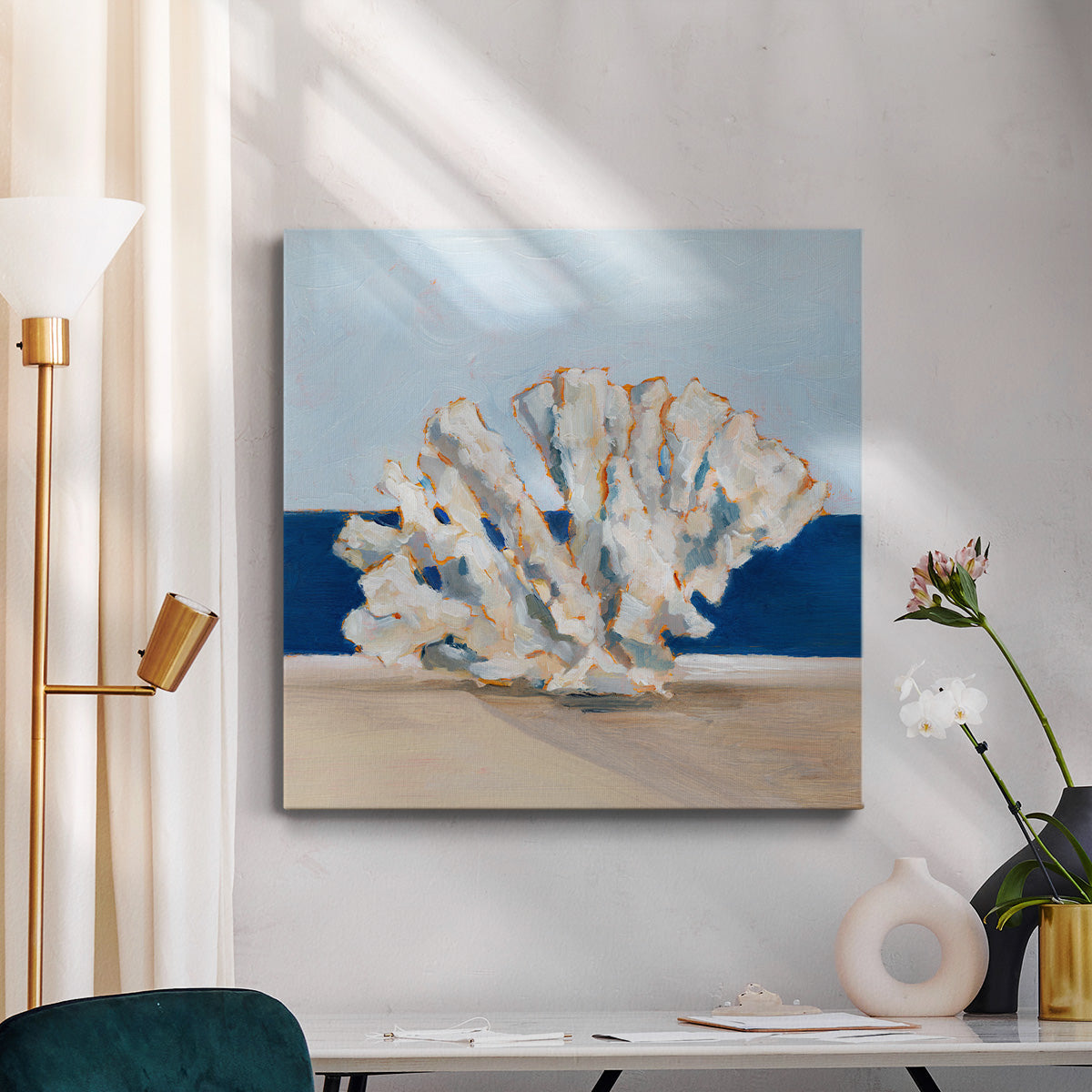 Coral By the Shore I - Canvas Art Print