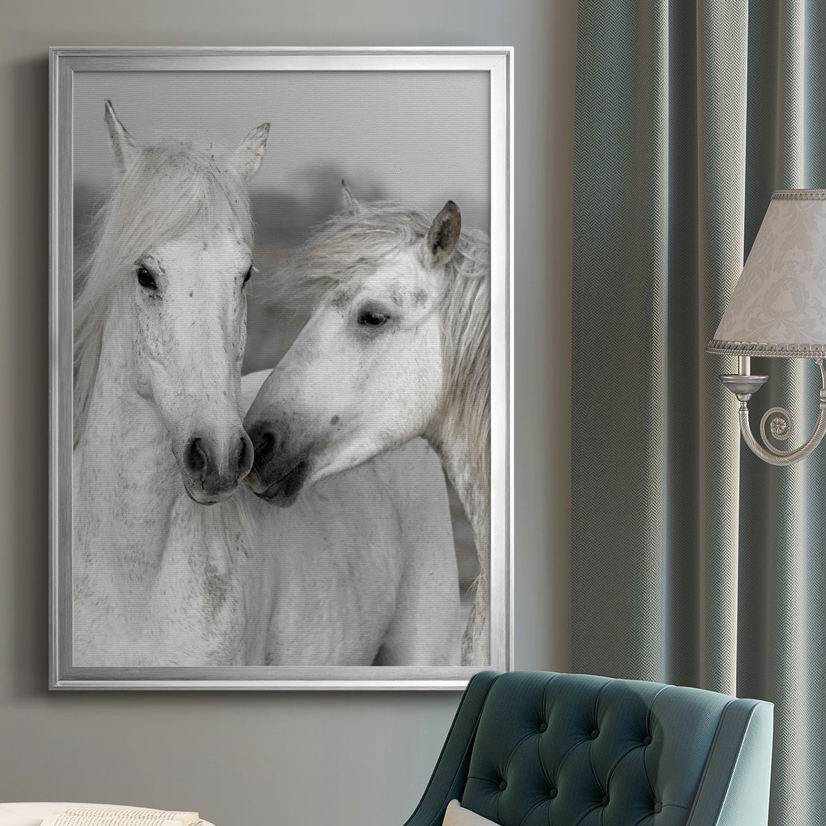 Affection I - Modern Framed Canvas Print