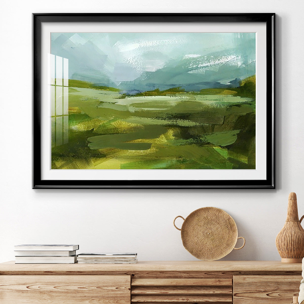 Emerald View II Premium Framed Print - Ready to Hang