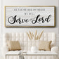 Serve the Lord - Floater Framed Canvas Print