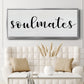 Soulmates - Floater Framed Canvas Print