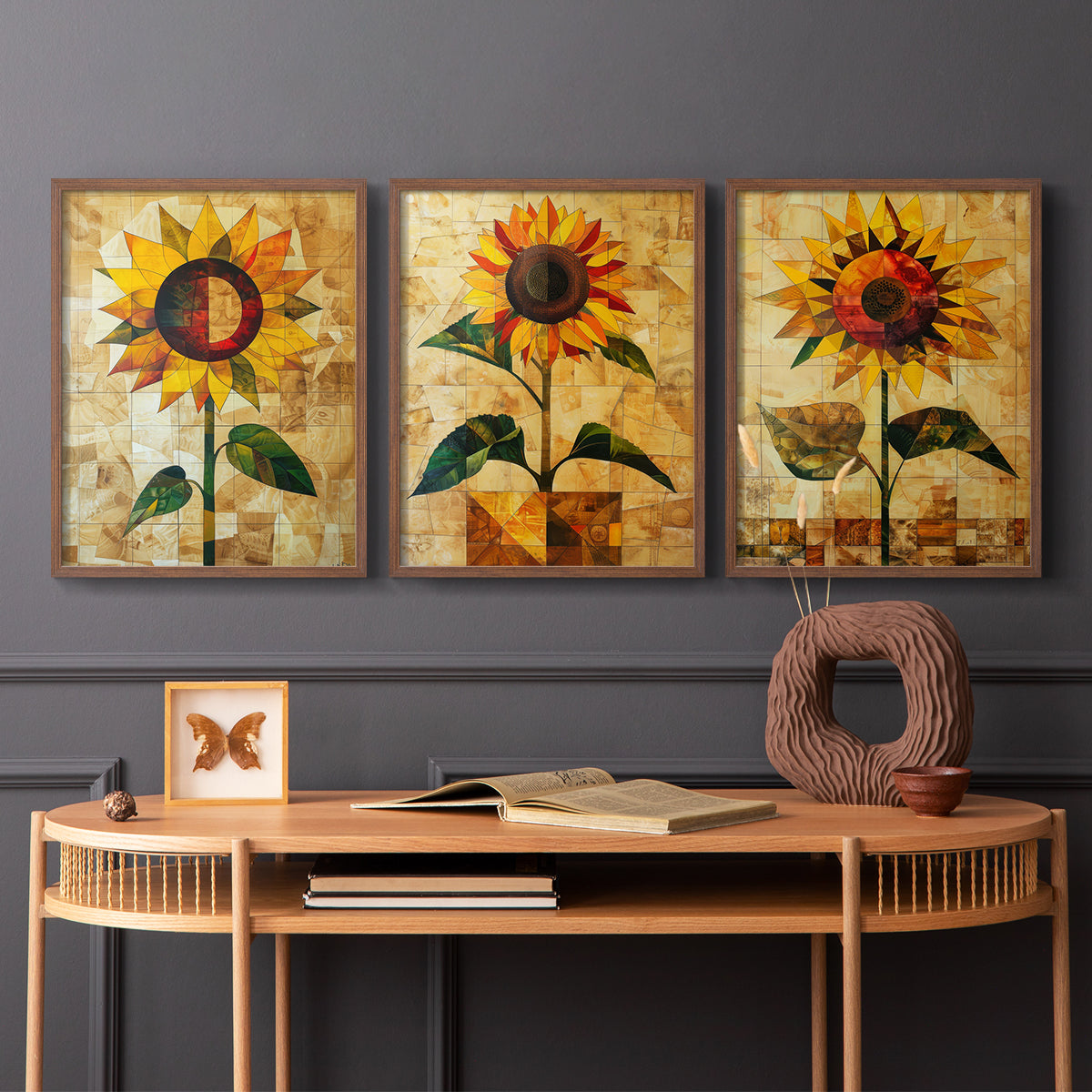 Floral Study Series CLVIII - Restickable Framed Art Set