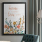 Home is Where Love Grows - Modern Framed Canvas Print