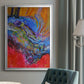 Vibrant Flow II - Modern Framed Canvas Print