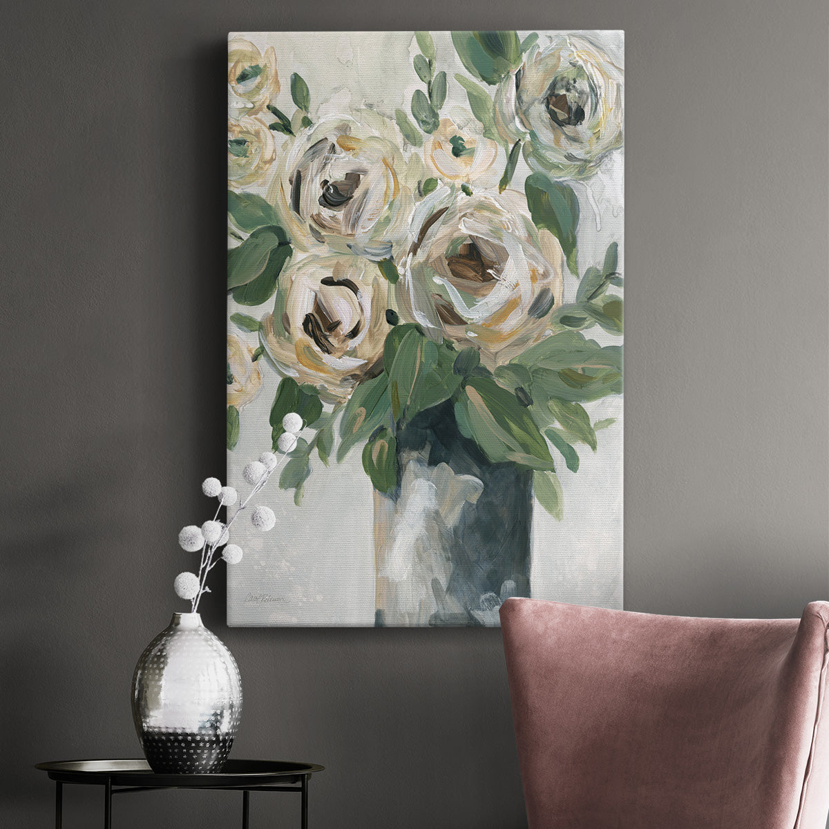 Floral Depth - Canvas Art Print