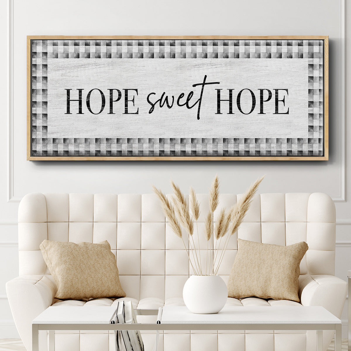 Hope Sweet Hope - Floater Framed Canvas Print